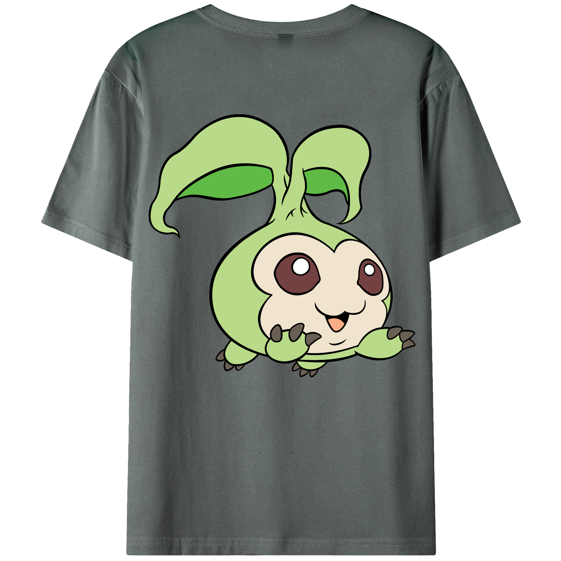 （画像用） Digimon デジタルモンスター/デジモン 綿100％ メンズ半袖Tシャツ（バックプリント） 通気性
